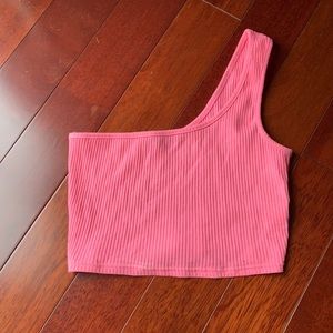 SHEIN pink crop top